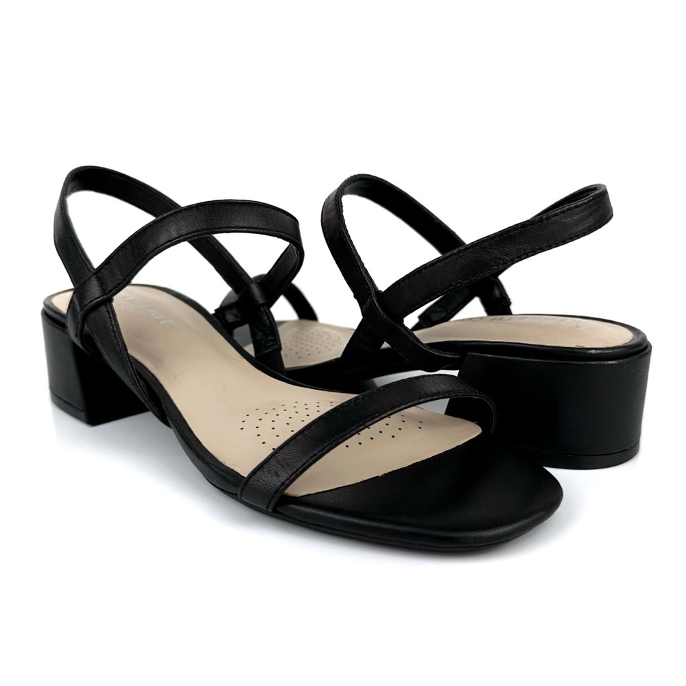 Kenneth Cole New York Women's Maisie Low Dress Sandals Black Size 6.5